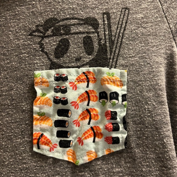 Gray longsleeve with panda - Picture 3 of 4